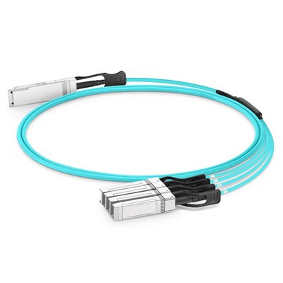 100G QSFP28 - 4x25G SFP28 AOC 100G QSFP28 AKTIIVINEN OPTINEN KAAPEL CE FCC 1-100 m