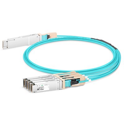 200G QSFP56 - 4x 50G SFP56 Active Optinen kaapeli (AOC), 1M -20 m